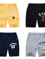 Pantalones cortos para niños, pantalones cortos suaves de color sólido, algodón escolar adorable diario de 7 a 13 años
