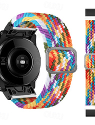Uita-Band pentru Garmin Fenix 7 7X 6 6X Pro Epix Pro 47mm 51mm Instinct 2X Approach S70 47mm S62 S60 Forerunner 955 945 Epix Marq Descent Quatix 22mm 26mm Nailon Înlocuire Curea 22mm 26mm Împletit