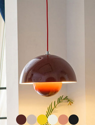 blomknopp ljuskrona macaron justerbar tappad taklampa sovrum säng dekoration hänglampa e27 1-ljus färg taklampa takbelysning