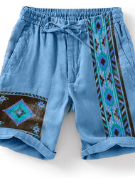 Bărbați Grafic Pantaloni Scurți Pantaloni scurți de vară Pantaloni scurți de plajă Talie medie Designer Stilul etnic Casual Zilnic Concediu Cordon Talie elastică Imprimare 3D Designer Îmbrăcăminte