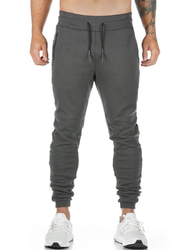 Per uomo Pantaloni della tuta Jogging Pantaloni Tasche A cordoncino Liscio Comfort Traspirante Esterno Giornaliero Per uscire Di tendenza Informale Nero Verde militare