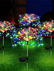 1 buc 3 W Lumini Solare LED Lumini și felinare ale căii Alimentat solar Crăciun decor de nunta Alb Cald Alb Rece Albastru 5 V 200/150/120/90 LED-uri de margele