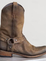 Retro / vintage Medeltida kostymer Renässans Skor Western Boot Platta jazzstövlar Ren Faire Pirat Viking Västerncowboy Nit Ensfärgat Herr Dam Pirat Steampunk Halloween Karnival Maskerad Prestanda