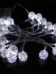 Elegant Wedding Party Reception Solar Moroccan Ball Globe String Lights – 20/30/50LED Outdoor Fairy Lights for Garden Decor