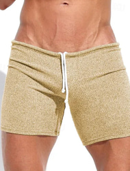 Bărbați Pantaloni scurți de sudoare Pantaloni Scurți Bermude Cordon Talie elastică Simplu Confort Sport Scurt Yoga Zilnic Sală de Fitness Îmbrăcăminte Atletică Alb Kaki Micro-elastic