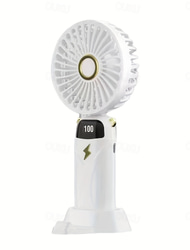 Mini Állványos Személyi Ventilátor – Hordozható Kézi Ventilátor Rugalmas Állványal USB/Elem Üzemeltetésű Asztali Autós Utazós Használatra