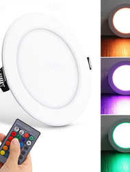 smart rgb תקרה תאורת downlight אור שקוע 5w/10w 85v-265v led צבעוני שלט רחוק תאורה שקועה