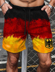 Bărbați Vultur model european Steag Național Boxeri înot Pantaloni Scurți de Înot Pantaloni Scurti Talie medie Modă Șic Stradă Designer Casual Zilnic Concediu Buzunar Cordon Talie elastică Designer