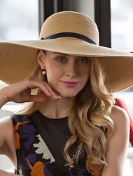 Hats Fiber Bowler / Cloche Hat Bucket Hat Straw Hat Wedding Tea Party Elegant Wedding With Ribbons Headpiece Headwear