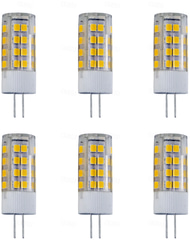 6 sztuk g4 led bi-pin światła 240 lumenów 5 w 52 led koraliki smd 2835 ciepły biały biały 220 v