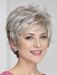 Classic Short Wig with Enviable Volume and Textured Layers / Multi-Tonal Shades of Blonde
