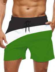 Férfi Fürdőnadrág Úszónadrágok Deszkás short Alsók Zsinór Zsebekkel Úszás Szörfözés Tengerpart Vízi sportok Kollázs Nyár Tavasz