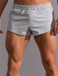 Herr Shorts Sommarshorts Casual shorts Ficka Elastisk midja Slät Komfort Andningsfunktion Kort Ledigt / vardag Klassisk Ledigt Svart Ljusgrå