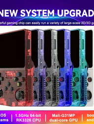 Consola de juegos portátil R36S, pantalla IPS de 3,5 pulgadas, consola de juegos retro, sistema Linux, reproductor de video portátil de bolsillo, artículos esenciales de viaje, 64 GB y 128 GB de memoria extra grande.
