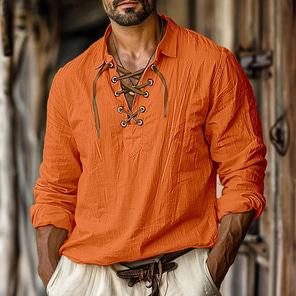 Chemise Huk Orange Taille L - Pour Les Pros De La Pêche, Portée Une Fois !