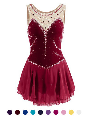 burgundy ice skating dress Competition Figure Skating Dress Burgundy or Any other Colors  Boutique  Step Up