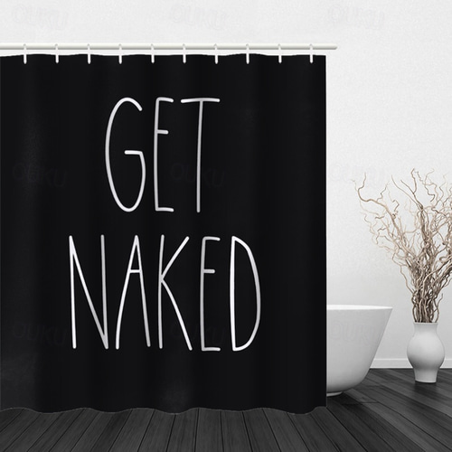 Rae Dunn inspired orders “GET NAKED” shower curtain