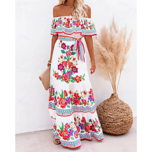 open lace back dress Mexican Popular Art