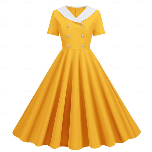 Retro Vintage 1950s Vintage Dress Swing Dress Flare Dress Fancy Dress  Women's Carnival Masquerade Casual Daily Bachelorette Party Adults' Dress  Homecoming Dresses 2026 -  28.99