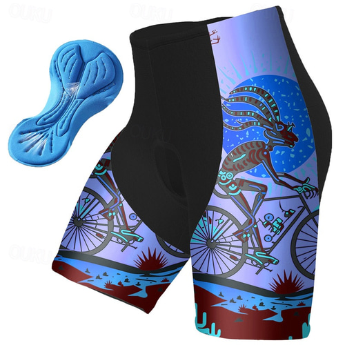 thumbnail interactive-video image 1 of ARSUXEO Men's Baggy Mountain Bike Shorts – Quick Dry, Breathable, With Pockets – Blue 1 of 4