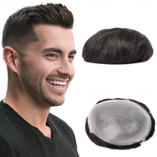 Toupee for deals Men 8x10 Inch 0.06mm Thin PU Skin