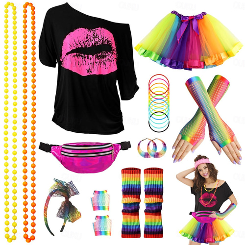 Engel duivelskostuum voor dames, rood, tutu-rok, duivelshoorns en drietand, duivelsvleugeldecoratie, engelvleugels, feeënvleugels, Halloween, kostuums, carnaval, party, cosplay, volwassenen
