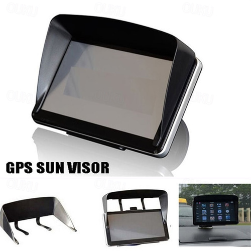 Pare-soleil Pour GPS Voiture - Visière Anti-éblouissement, Dimensions S (20x4x5.5 Cm) Ou M (22x4x5.5 Cm), Fixation Adhésive
