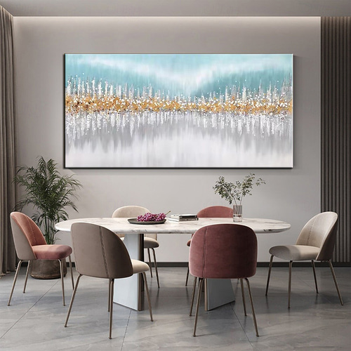 2025年 ハング塗装油絵 手描きの 縦式 抽象画 風景 近代の