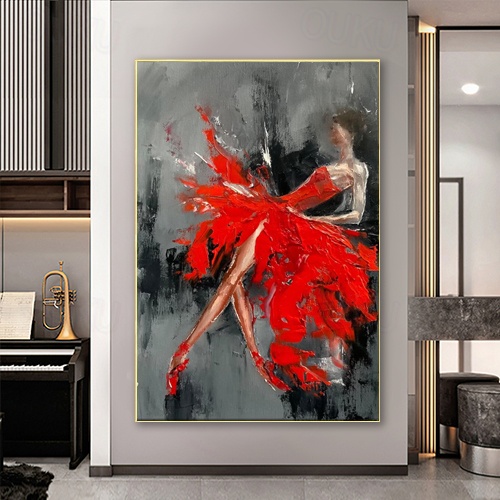 2026年 手作り手描きバレリーナ油絵オリジナルコミッション絵画バレエ