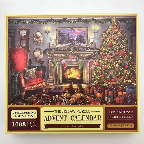 TOFFCAEACalendario Avvento Puzzle 2025, Puzzle Natale