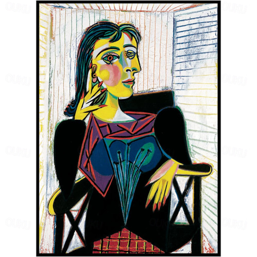 2026年 パブロ・ピカソ 絵画 手描き フレーム ドラ・マールの肖像 着席