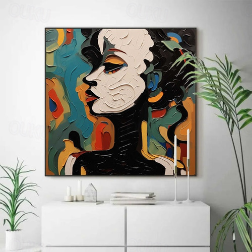 手描きの油絵の人体の抽象的な装飾画の客間の背景の壁は絵を掛けます。 手描きの油絵の客間の事務室は背景の壁を飾って絵を掛けます。 【公式