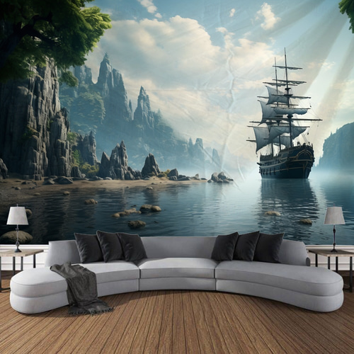 2026年 l.t.home 生命の木 風景 吊り下げタペストリー 壁アート 大型
