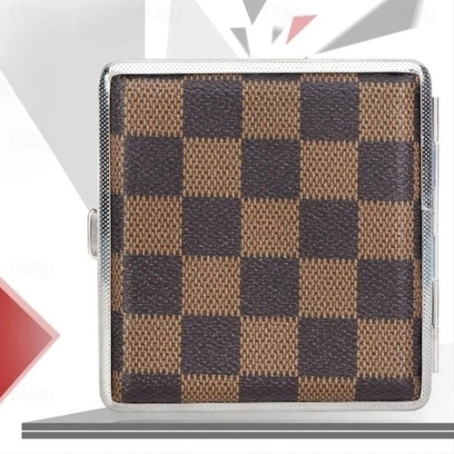 louis vuitton metal cigarette case Leather Cigarette Case with Elastic Strap, Metal Frame, Holds 20  Cigarettes, Protective Holder for Hand-Rolled Cigarettes 2026