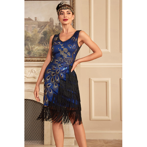 Roaring 20s 1920s Knee Length Flapper Dress Cocktail Dress Sleeveless The Great Gatsby Wedding Guest Sequins Tassel Fringe V Neck Fancy Dress Women's Masquerade Evening Party speakeasy Party / Evening 2026 - US $44.99 Roaring 20s 1920s Knee Length Flapper Dress Cocktail Dress Sleeveless The Great Gatsby Wedding Guest Sequins Tassel Fringe V Neck Fancy Dress Women's Masquerade Evening Party speakeasy Party / Evening 2026 - US $44.99