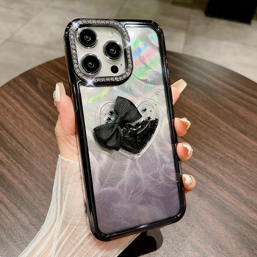 Handy Hlle Handyhllen Fr iPhone 16 iPhone 15 Pro Max Plus iPhone 14 13  12 11 Pro Max Plus Rckseite Transparent Bling Glitzer glnzend  Storesistent Herz TPU Plattierung 2026 - CHF 10
