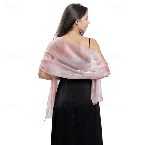 Capa Gasa Fiesta Katutude Chales De Gasa Suaves Envolturas De Chal De Novia Sobre Vestido De Novia, Bufanda De Noche, Chal De Boda, Chal De Dama De Honor, Beige Chal Beige Mujer