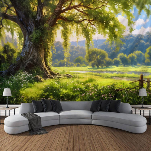 2026年 l.t.home 生命の木 風景 吊り下げタペストリー 壁アート 大型