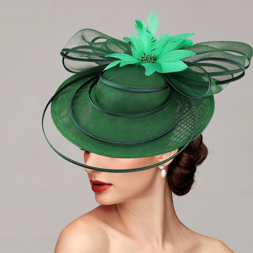 Green cup buy and saucer headpiece