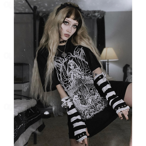 Sexy Y2K Year 2000 T-shirt Goth Girl Women's Halloween Party