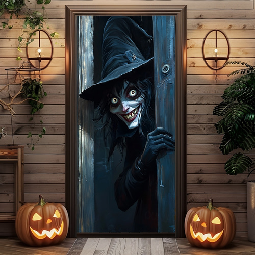 ハロウィン 飾り 家飾り 装飾ドア 玄関飾り 吊り下げ式 壁装飾