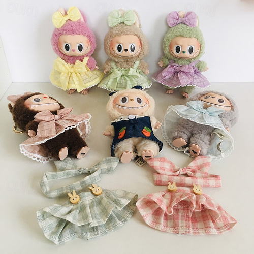 Ropa De Muñeca De 38 Cm Para Labubu – Set De Vestido, Camisa Y Zapato – Accesorios De Vestir Para Muñecas De Peluche – Solo Ropa, Muñeca No Incluida