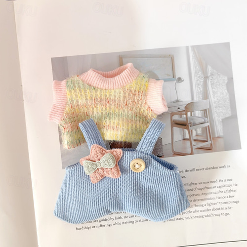 2 Conjuntos De Ropa Para Muñecas De 17 Cm - Estilo 1, Disfraces Elegantes Con Sombrero Y Pantalón, Accesorios Para Labubu Y Figuras De Peluche