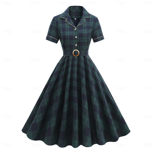 green emerald velvet dress Carmel Fit and Flare