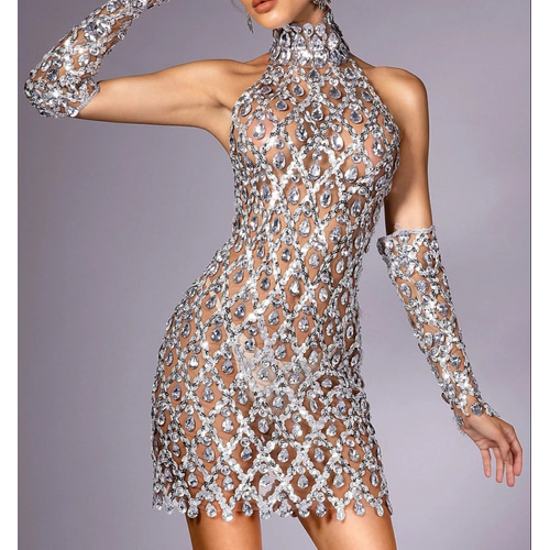 sequin pride dress Pride and Joy Sequin Open Back Midi Dress: RED Large / RED