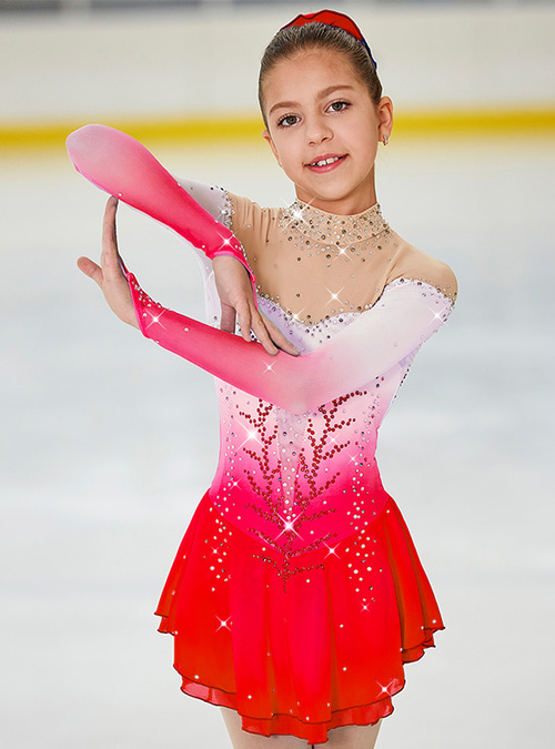 Figure Skating Dress Women's Girls' Ice Skating Dress Outfits Light Yellow  Yan pink Dark Purple Open Back Halo Dyeing Mesh Spandex High Elasticity  Competition Skating Wear Handmade Jeweled Rhinestone 2026 - US $228.69