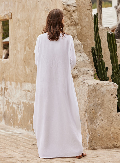 floral dresses with long sleeves SAMPLE* - Long Sleeve Day Gown - MIDI