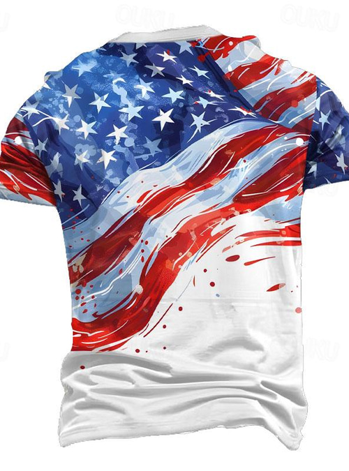 2024年 アメリカ独立記念日 男性用 アメリカの国旗 Tシャツ 半袖 Tシャツ 3Dプリント クルーネック シャツ ストリートスタイル パーティー  誕生日 ストリート ホワイト ブルー 夏 春 衣類 S M L XL XXL XXXL コレクション – JP ¥3206