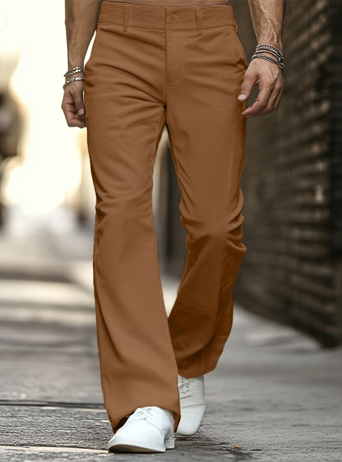 flared mens dress pants Mens Burgundy Flare They are refined enough for dress styling Men's Graduation Dress Pants Flared