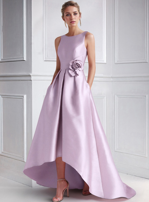 sachin and babi light blue dress Sevyn High Low Cocktail Dress – THEIA main image 1